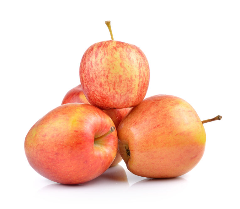 apples on white background