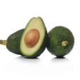 Isolated. Avocado on a white background